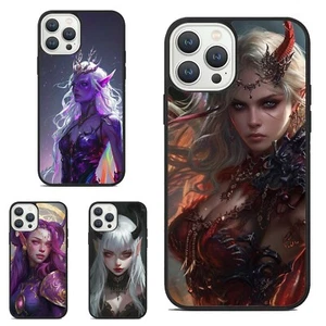 fantasy comic female unicorn For Samsung Galaxy Motorola Apple iPhone Hard Cover - Picture 1 of 25