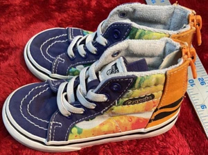 Vans X Crayola Crayons Kids Sk8-Hi Zip Shoes Sneakers Mashup Toddler S 7 - Picture 1 of 8