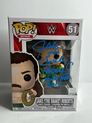 Funko WWE #51 'WWE HOF 2014' PSA 8A46739 firmado por Jake 'The Snake' Roberts Foto 1 de 4