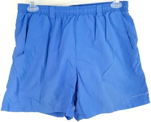 Columbia PFG Swim Trunks Shorts Men's Large Blue Omni Shade Distressed - Picture 1 of 15