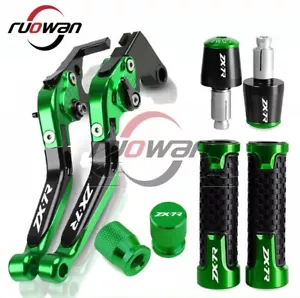 For Kawasaki NINJA ZX-7R ZX7R 1996-2003 CNC Brake Clutch Levers Handlebar Grips - Bild 1 von 7