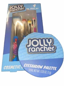 Jolly Rancher Eye Shadow Palette & 4pc Cosmetic Brush Set Makeup New Beauty - Picture 1 of 6