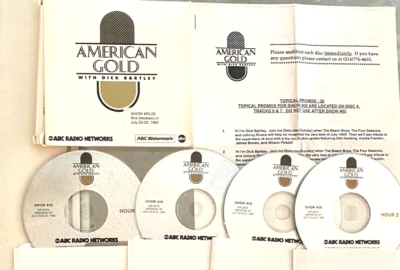 7/22/95 DICK BARTLEYS AMERICAN GOLD 4 HR TOP 10 SOUL SUPERSTARS &TOP TEN JULY 64 - Image 1 of 3