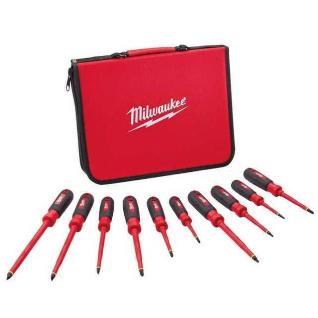 Milwaukee 48-22-2210 1000 V Insulated Driver Set - 10 Piece