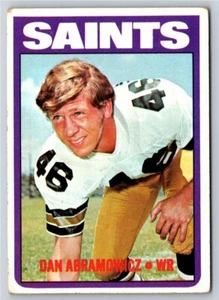 1972 Topps #213 Dan Abramowicz New Orleans Saints - Picture 1 of 2