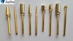A+ELITE Manicure Pedicure Acrylic Nail Drill Bit Bur File 9-PK Tungsten Carbide - Picture 1 of 2