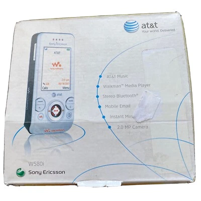 Sony Ericsson W580i Black (ATT) Cell Phone W/original Box - Image 1 of 4