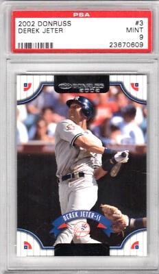 2002 Donruss Derek Jeter #3 Card Graded Psa 9 Mint!!! - Image 1 of 2