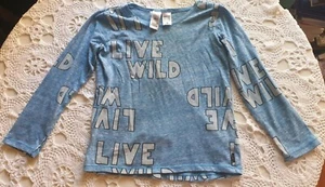 Bonds Boys 8 Sleep Top Blue Long Sleeve Pyjamas Live Wild PJ - Picture 1 of 20