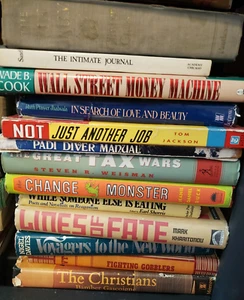 [Lot of 13] Hardcover Books - Various Topics - Religion/Sports/Fiction/Finance - Picture 1 of 1