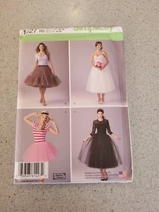 Simplicity Sewing Pattern 1427 Misses 4-12 Easy Tulle Skirts in 3 Lengths - Picture 1 of 2