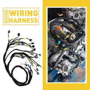 Tucked Engine Harness CNCH-OBD2-1 for 1993-1997 Honda Civic del Sol B16 B18 D16 - Picture 1 of 16