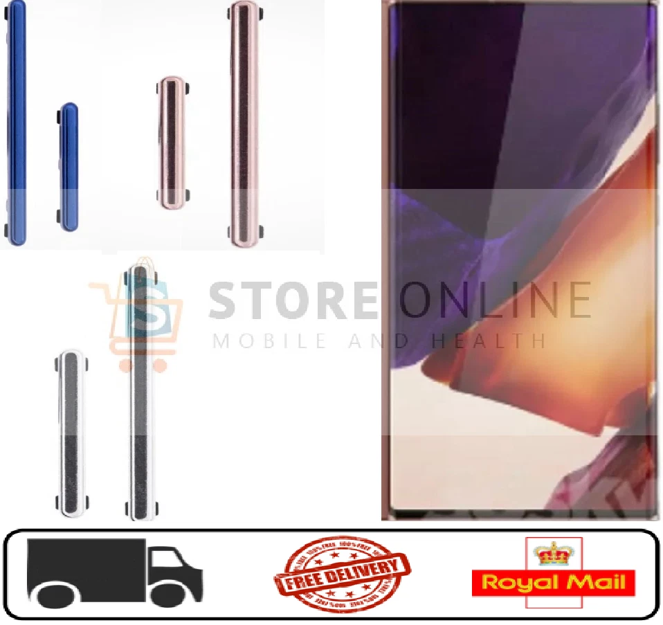 For Samsung Galaxy Note 20 Ultra Replacement Power And Volume Hard Buttons - Image 1 of 1