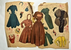 Trajes de muñeca de papel recortado I Love Lucy 1953 - sin muñecas - Lucille Ball - Imagen 1 de 4