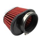 1Pcs Universal Round Tapered Car Motorcycle Air  51mm 2 inch Intake -Red N8Q8