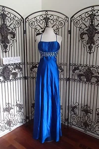 A111/0  DESIGNER ROYAL SZ 6  OR 8 PRL195 $229 FORMAL BEADED  GOWN DRESS - Picture 1 of 10