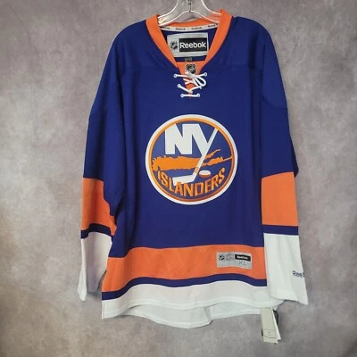 NWT Reebok Premier NHL New York Islanders Blue Hockey Jersey Mens XL $135 Sewn - Image 1 of 4