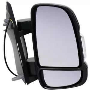 For Peugeot Boxer 2006-2018 Short Arm Electric Black Door Wing Mirror Right Side - Picture 1 of 6