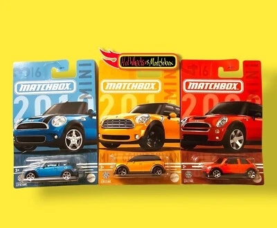 Matchbox MINI COOPER S MINI COOPER CABRIO MINI COUNTRYMAN US EXCLUSIVE 3 CARS 24 - Image 1 of 4