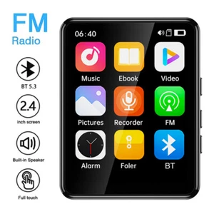 Portable Bluetooth MP4/MP3 Touch Scree HiFi Music Player FM Radio Audio Recorder - Picture 1 of 24