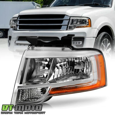 For 2015-2017 Ford Expedition Headlight Headlamp Light Driver Left 15 16 17 - Image 1 of 4
