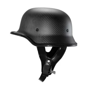 Carbonfiber Motorcycle Half Face Helmet Bike Cycle Lightweight Black Helmets - Bild 1 von 11