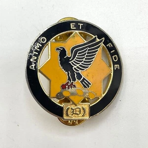 1er Regimiento de Caballería del Ejército de los Estados Unidos Insignia Animo y Fide Doble Pin NS Meyer NY 22 - Imagen 1 de 3