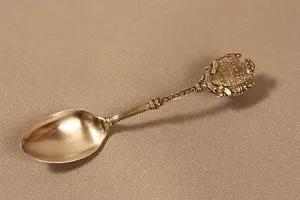 ANTICO CUCCHIAIO COMMEMORATIVO CANADA IN ARGENTO STERLING DI RODEN - Foto 1 di 2
