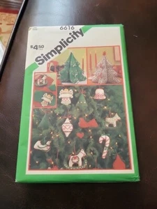 Simplicity Pattern 6616 Yellow Wax Transfers for Candlewicking Ornaments & Tree - Picture 1 of 1