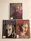 Slaughter House Horror Magazine Lot #2-4 Puppet Master Night Breed Hellbound Vgc
