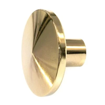 Vintage Washington Conical Polished Brass 1 3/4" Round Cabinet Knob 942R-3 - Image 1 of 3