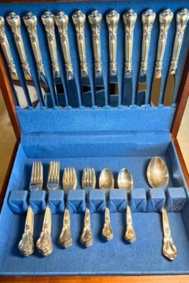 Chantilly by Gorham | Sterling Silver Flatware Set | Service for 12 | 48+1 Piece - Image 1 of 4