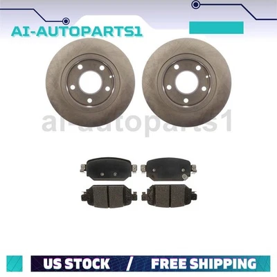 Kit de rotores y pastillas de freno trasero para Mazda 3 2017 2018 Foto 1 de 4