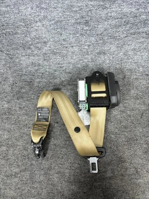 🔶2012 - 2018 AUDI A6 A7 S6 S7 CINTURÓN DE SEGURIDAD TRASERO IZQUIERDO/DERECHO BEIGE OEM Foto 1 de 4