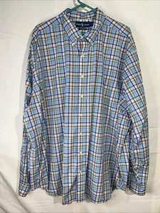Polo Ralph Lauren Shirt XXXL Multi-Color Plaid Button Up Real Classic Fit - Picture 1 of 7