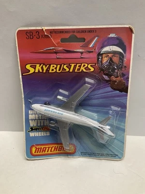 Vintage Matchbox Skybusters SB-3 A300B  AIR FRANCE Diecast AIRPLANE   MOC   Rare - Image 1 of 4