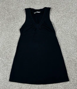 Athleta Senorita Dress Womens Medium Black Sleeveless V Neck Organic Cotton - Picture 1 of 6