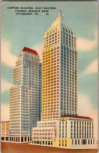 Cartolina Koppers Building Federal Reserve Bank Pittsburgh Pennsylvania KL3 - Foto 1 di 2