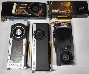 Lot of 5 GTX & Zotac GPUs - For Parts - Picture 1 of 8