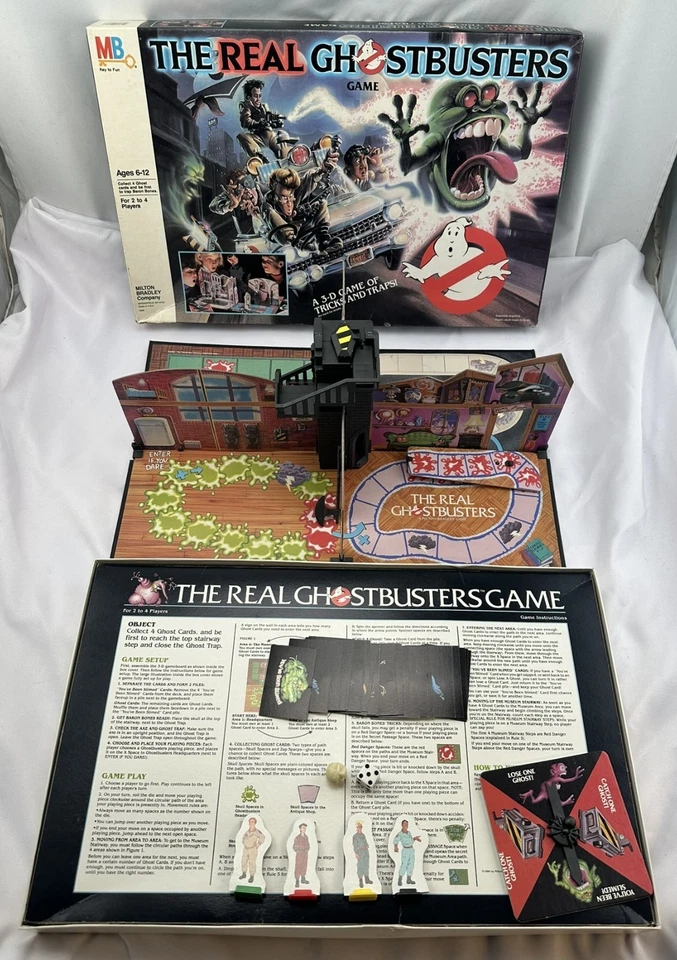 The Real Ghostbusters Game 1986 de Milton Bradley completo en muy buen estado Foto 1 de 4