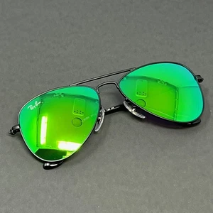 Ray Ban Junior RJ9506S-201/3R Matte Black 50mm Aviator Metal Kids Sunglasses - Picture 1 of 7