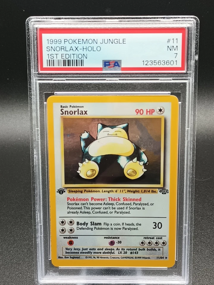 Snorlax 11/64 Jungle Holo PSA 7 NM - Image 1 of 4
