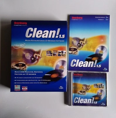 PC Software CLEAN 1.5 • Musikrestauration/Brennprogramm in Full MP3 • OVP - Bild 1 von 3