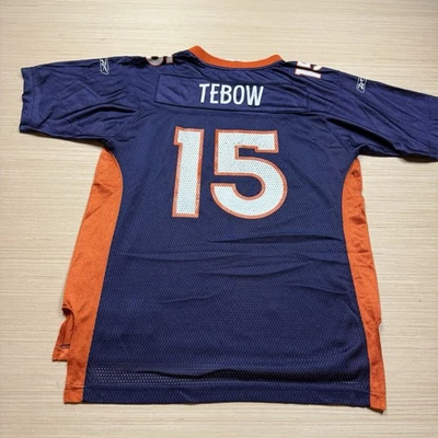 Camiseta deportiva de los Denver Broncos Tim Tebow Reebok juvenil XL niños malla vintage Y2K Foto 1 de 4