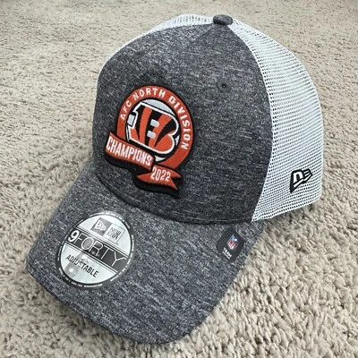 Gorra Cincinnati Bengals New Era SnapBack 2022 AFC North Champs gris/naranja Foto 1 de 4