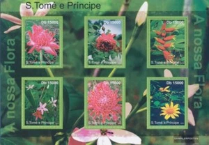 Sao Tome e Principe 4793-4798 Velletje postfris MNH 2010 Flora van Sao Tome & Pr - Bild 1 von 1