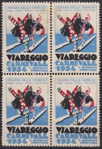 F-EX16660 ITALIA CENERENTOLA 1934 CARNEVALE CARNEVALE DI VIAREGGIO NO GOMMA - Foto 1 di 1