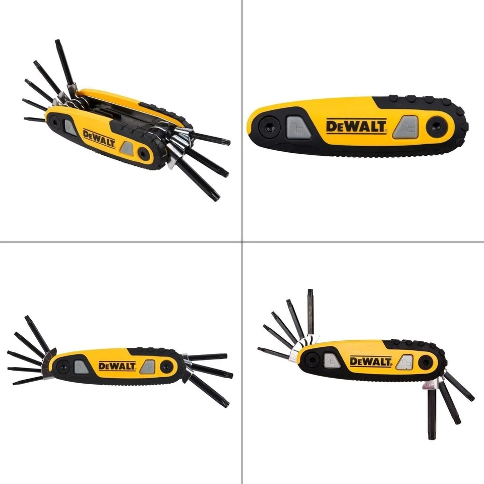 Star Locking Hex Key Set Folding Locking Torx Tool Security Screwdriver Wrench - Image 1 of 4