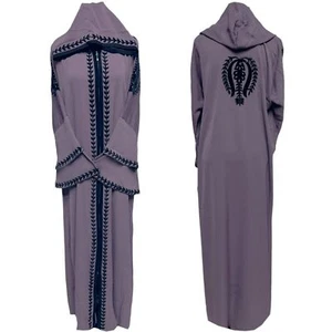 Vestido largo con capucha Abaya Farasha Jalabiya de último diseño para mujer - Imagen 1 de 4