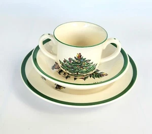 Vintage- NIB - Child's Cup, Bowl & Plate Set Christmas Tree by Spode - Picture 1 of 9